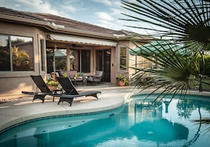 Outdoor pool, a heated pool - Resort Like Home W/Private Heated Swimming Pool / Power Ranch K1 Pickleball (Gilbert)