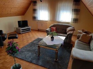 テレビ、DVD プレーヤー、書庫