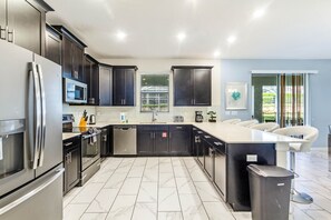 Microwave, oven, stovetop, dishwasher