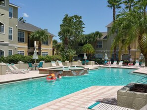 A heated pool
