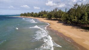 ビーチ、サンラウンジャー、ビーチタオル