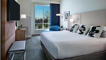 Pillowtop beds, desk, laptop workspace, blackout drapes