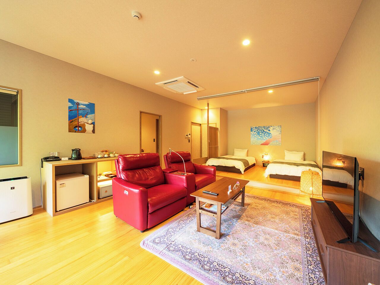 Japanese Style Room with Private Indoor Spa Tub, SORA, KAZE, Type D | Premium bedding, in-room safe, individually decorated