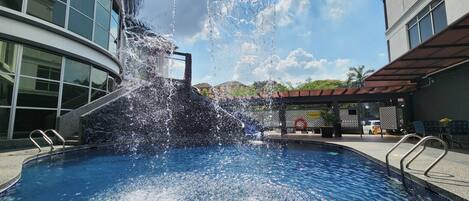 Indoor pool, outdoor pool