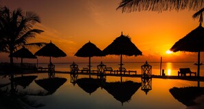 Front of property - evening/night - Milele Beach Resort (Dongwe)