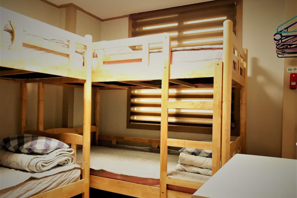 Down comforters, memory foam beds, desk, laptop workspace