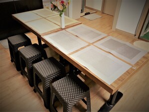 Family Villa, 3 Bedrooms, Non Smoking, Kitchen | Living area - Work Life Balance Guesthouse Busan Station - Hostel (Busan)