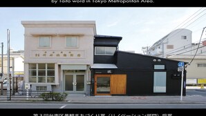 A two-story building with a beige facade and a black section on the right. There is a sign above the entrance that reads "HOTEL FUKUYA." - Hostel Kura (Tokyo)