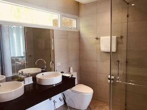 Villa, 2 Bedrooms | Bathroom | Separate tub and shower, jetted tub, rainfall showerhead - Skylight Villa B-01 (Kamala)