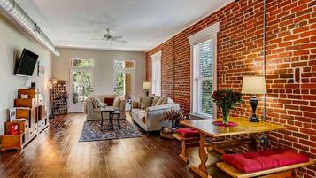 City Loft, 1 Bedroom | Living area | 50-inch flat-screen TV with satellite channels, TV