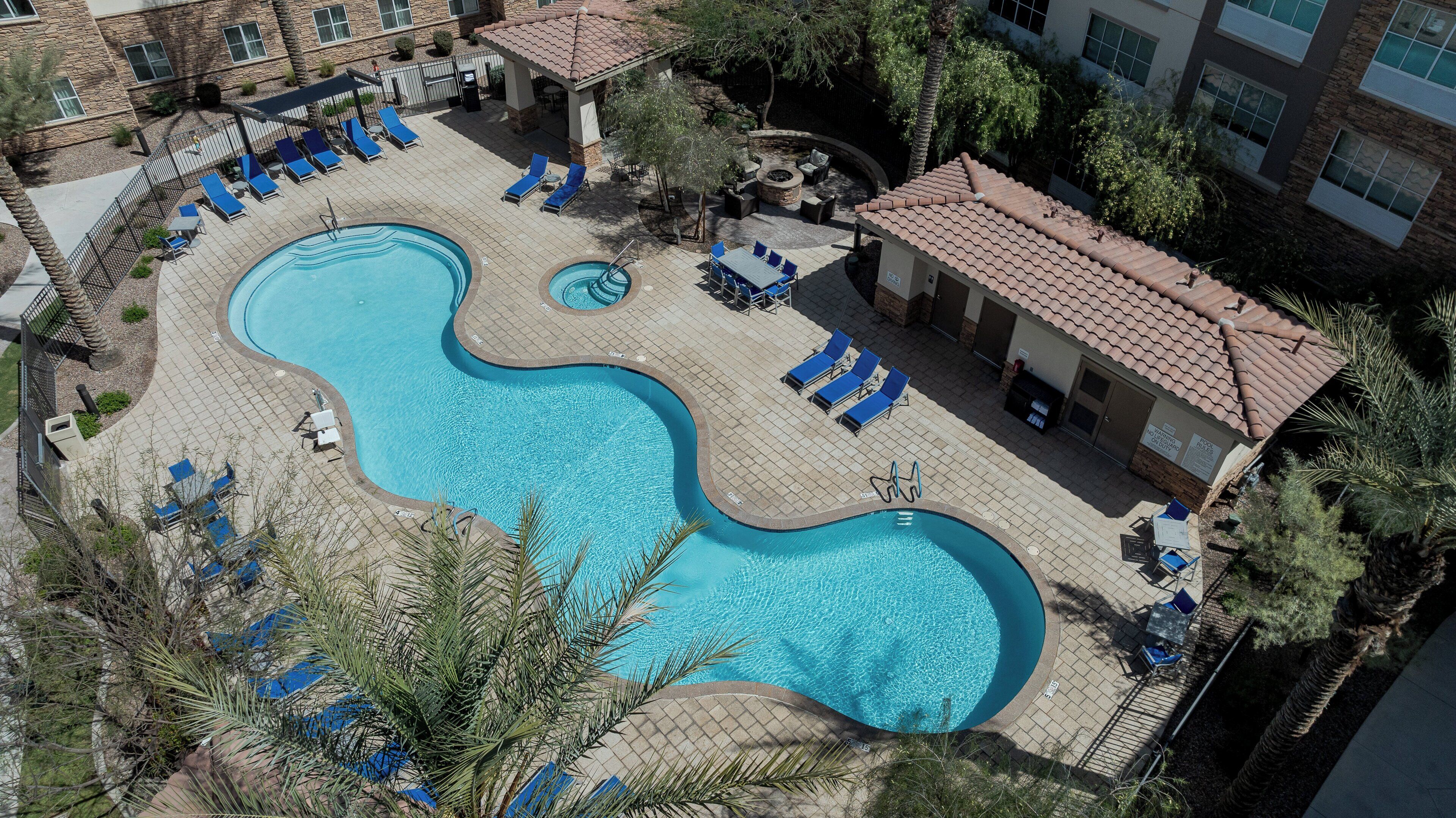 outdoor pool, open 7 am to 10 pm, free pool cabanas, pool umbrellas