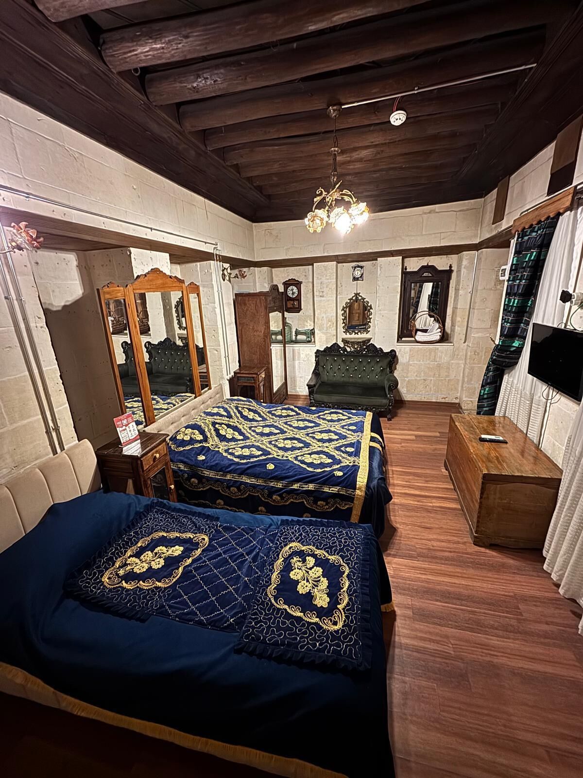 design triple room, multiple beds, garden view, garden area | premium bedding, desk, laptop workspace, iron/ironing board