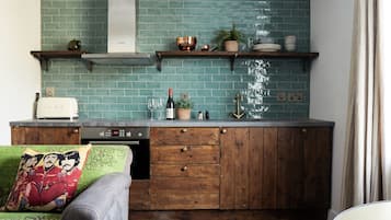 Luxury Apartment, 2 Bedrooms, Sea View | Private kitchen | Espresso maker, coffee/tea maker, electric kettle