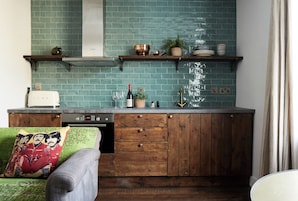 Luxury Apartment, 2 Bedrooms, Sea View | Private kitchen | Espresso maker, coffee/tea maker, electric kettle