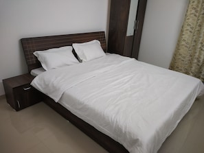 1 bedroom, blackout curtains, iron/ironing board, rollaway beds