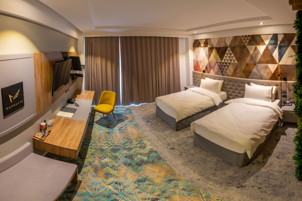 Twin Room | Premium bedding, in-room safe, desk, blackout drapes