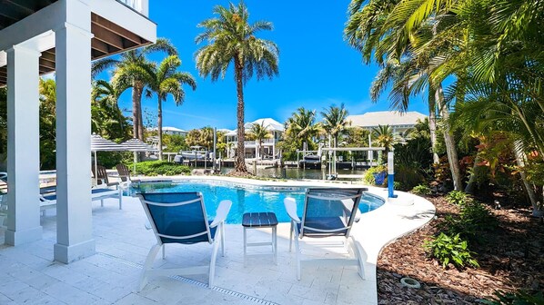 A heated pool