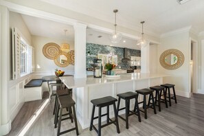 Dining - 5 O'Clock Somewhere: Dog Friendly Canal Front, Elevator, Pool, Beach 2 Blocks by Anna Maria Life (Anna Maria)