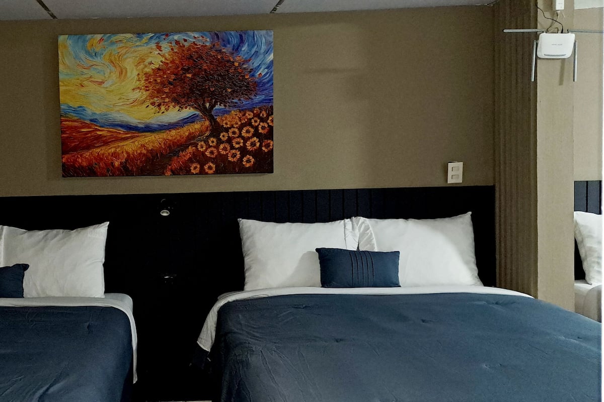 Deluxe Double Room with Two Double Beds | Premium bedding, down duvets, pillow-top beds, minibar