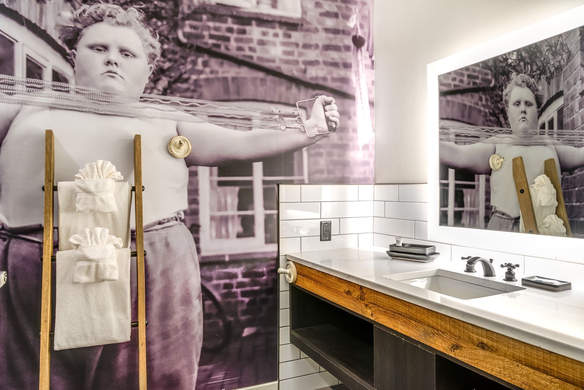 standard room, 2 queen beds | bathroom | shower, rainfall showerhead, free toiletries, hair dryer