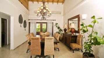 Villa, 1 King Bed, Non Smoking | Living area | LCD TV, DVD player