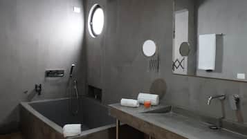 Free toiletries, hair dryer, bidet, towels