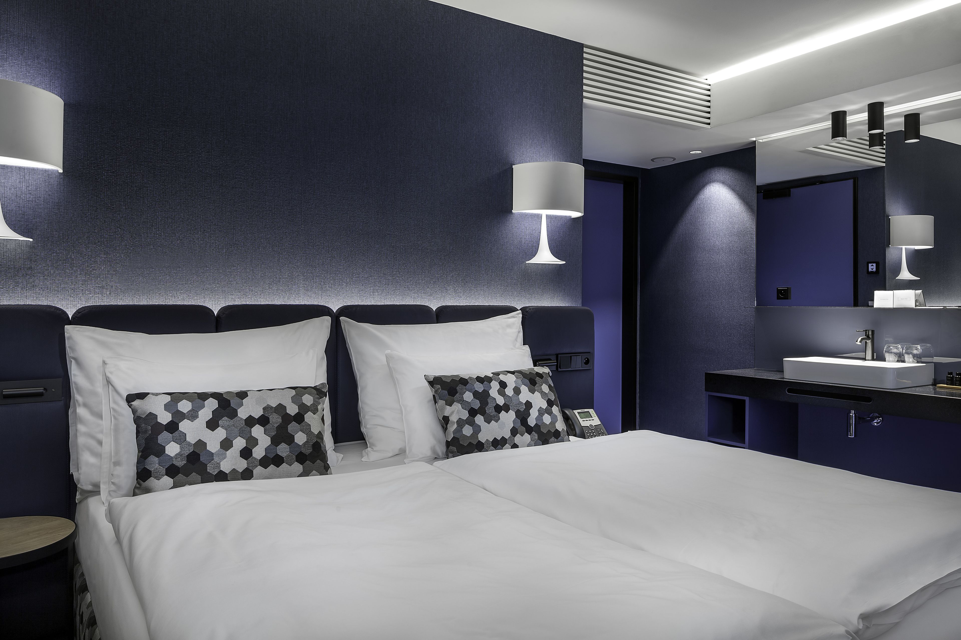 hypo-allergenic bedding, select comfort beds, minibar, in-room safe