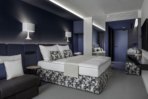 Chambre Deluxe Double ou avec lits jumeaux | Literie hypoallergénique, matelas Select Comfort, minibar