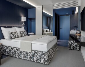 Allergitestade sängkläder, Select Comfort-madrasser och minibar