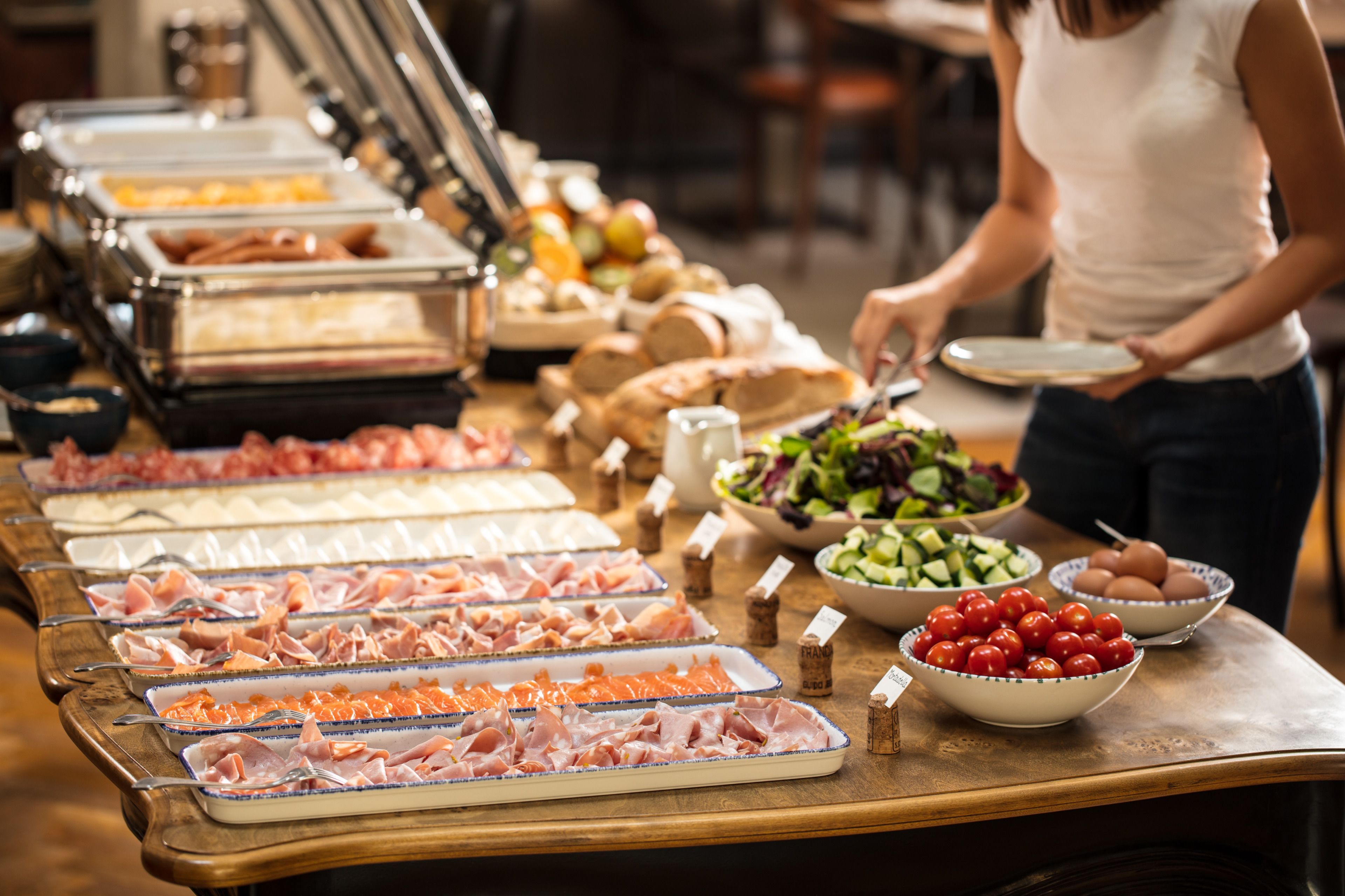 daily buffet breakfast (eur 13 per person)