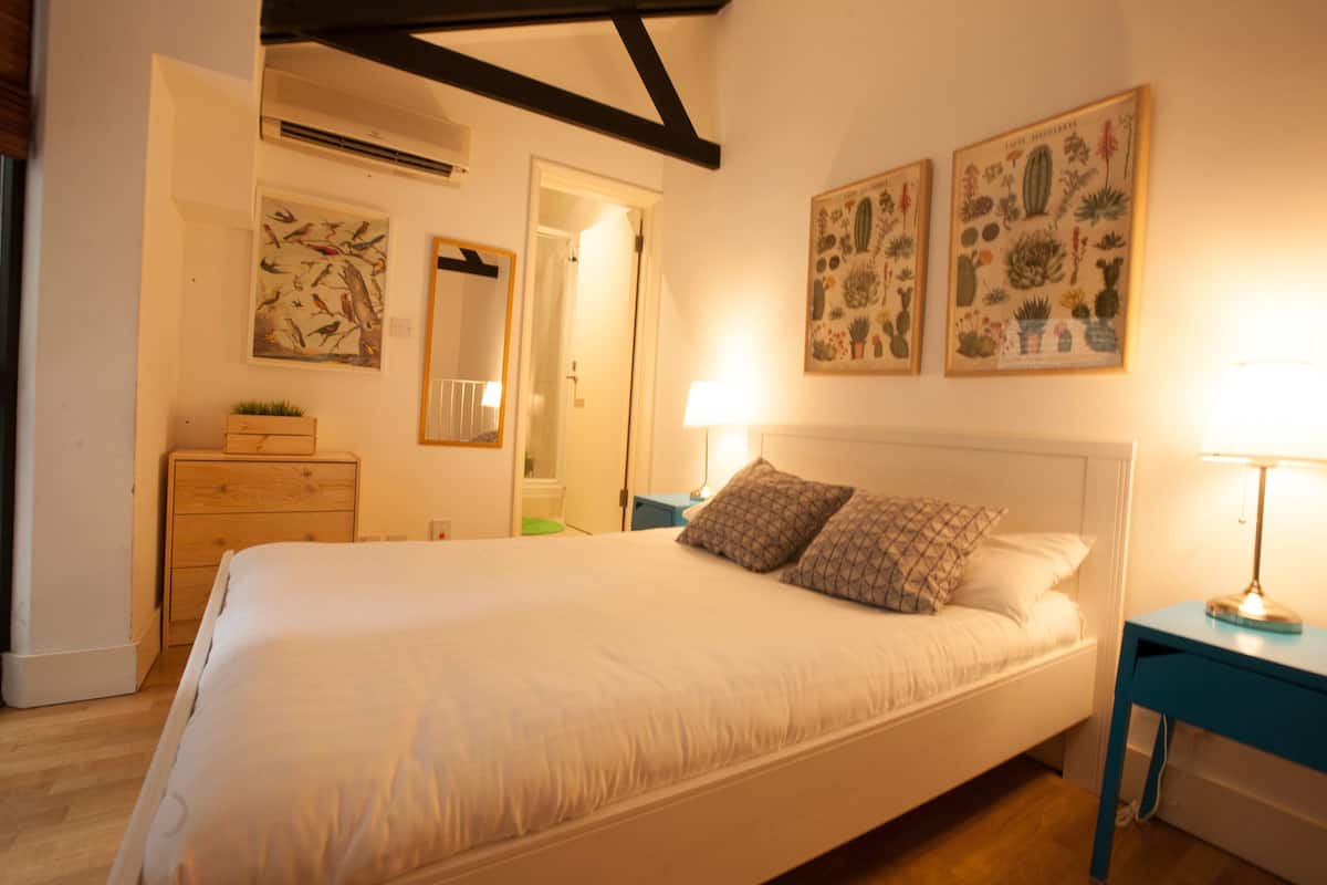 Apartamento econômico, 1 cama de casal e sofá-cama, para não fumantes | Escrivaninha, ferros/tábuas de passar roupa, Wi-Fi de cortesia