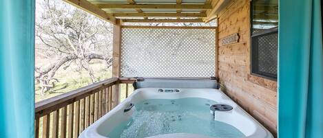Baignoire à remous extérieure