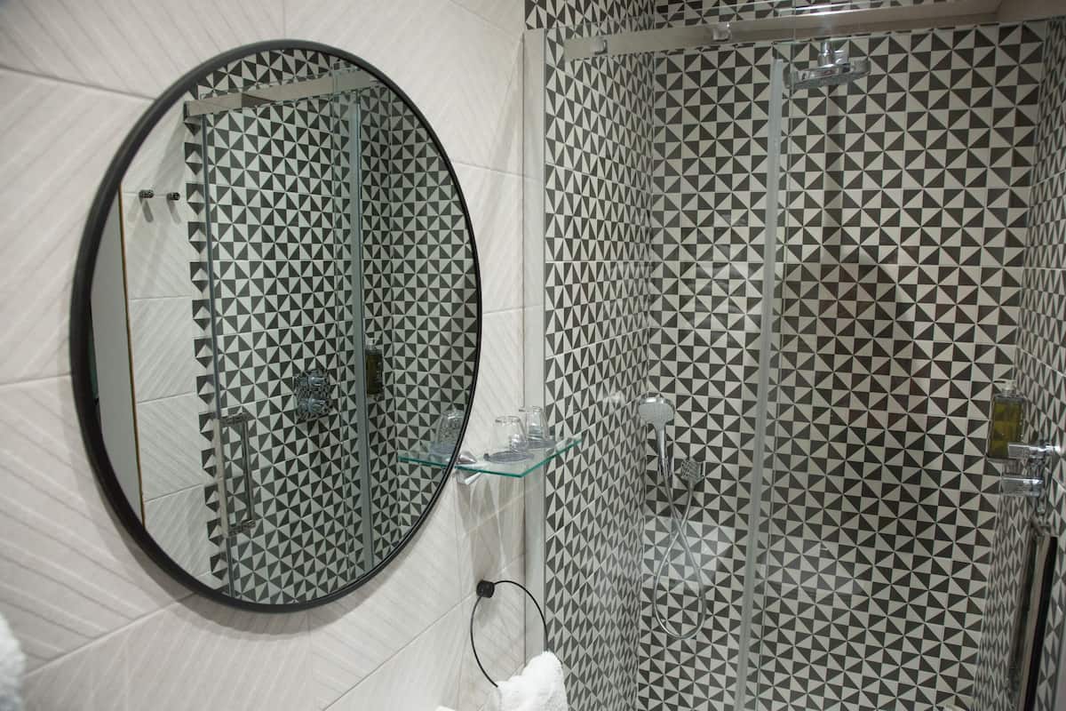 executive double or twin room (elegant ) | bathroom | shower, designer toiletries, hair dryer, slippers