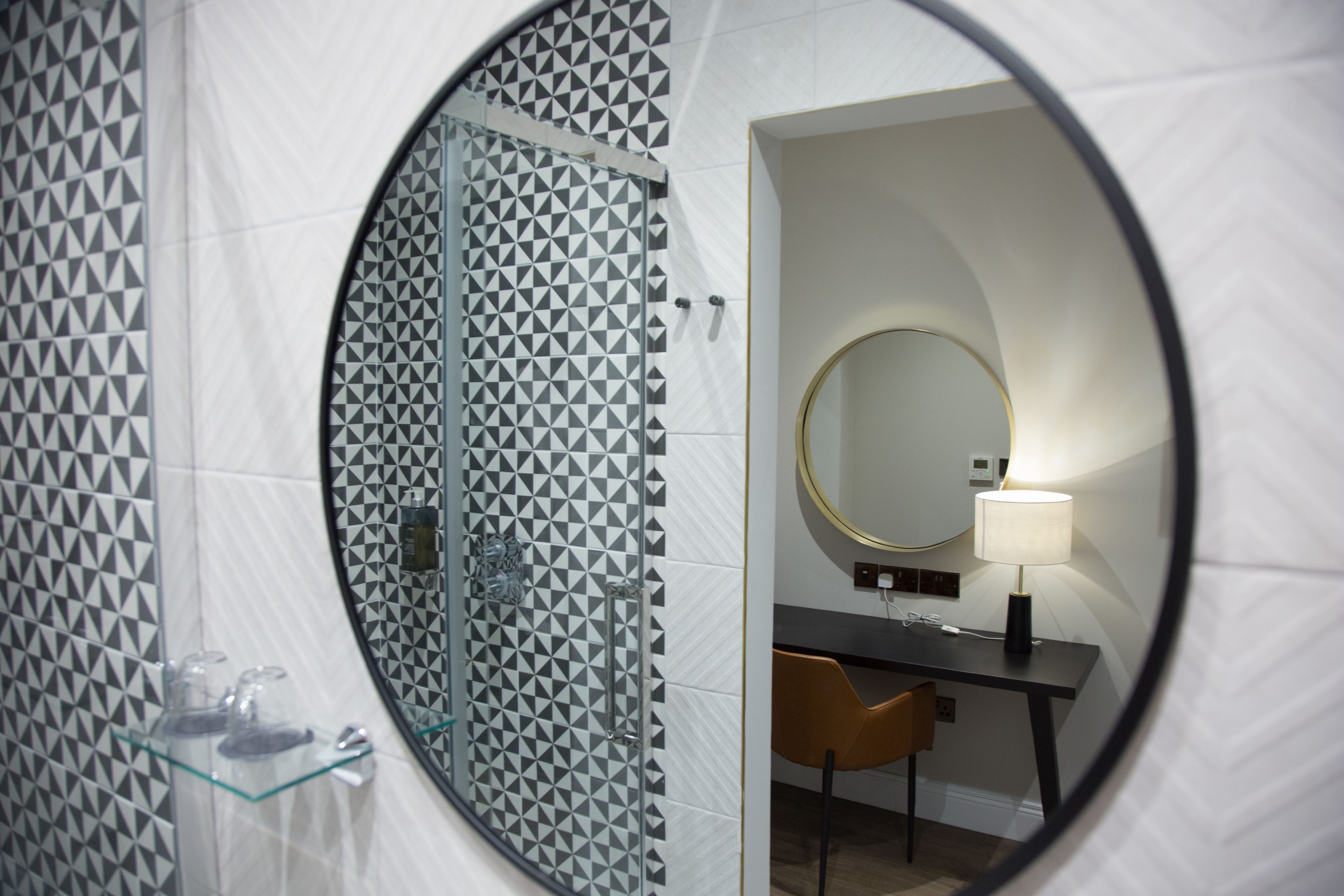 executive double or twin room (elegant ) | bathroom | shower, designer toiletries, hair dryer, slippers