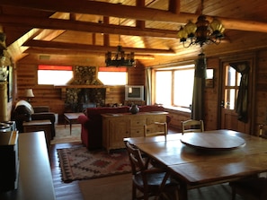 From kitchen looking to living room.