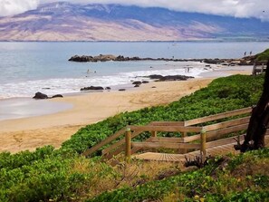 Beach nearby, sun-loungers, beach towels -  #239 Steps to Kamaole III Beach,  New Kitchen 'Solid Gold Value' Maui Revealed (Kihei)