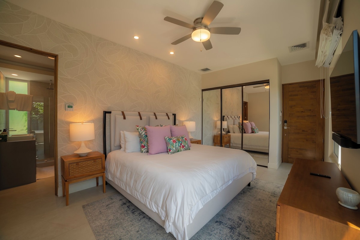 Maison, 5 chambres, vue sur la mer (Ohana) | 2 chambres, literie de qualité, coffre-fort, bureau
