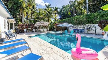 A heated pool