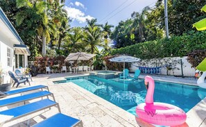 A heated pool