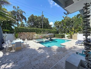 A heated pool
