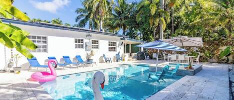 A heated pool