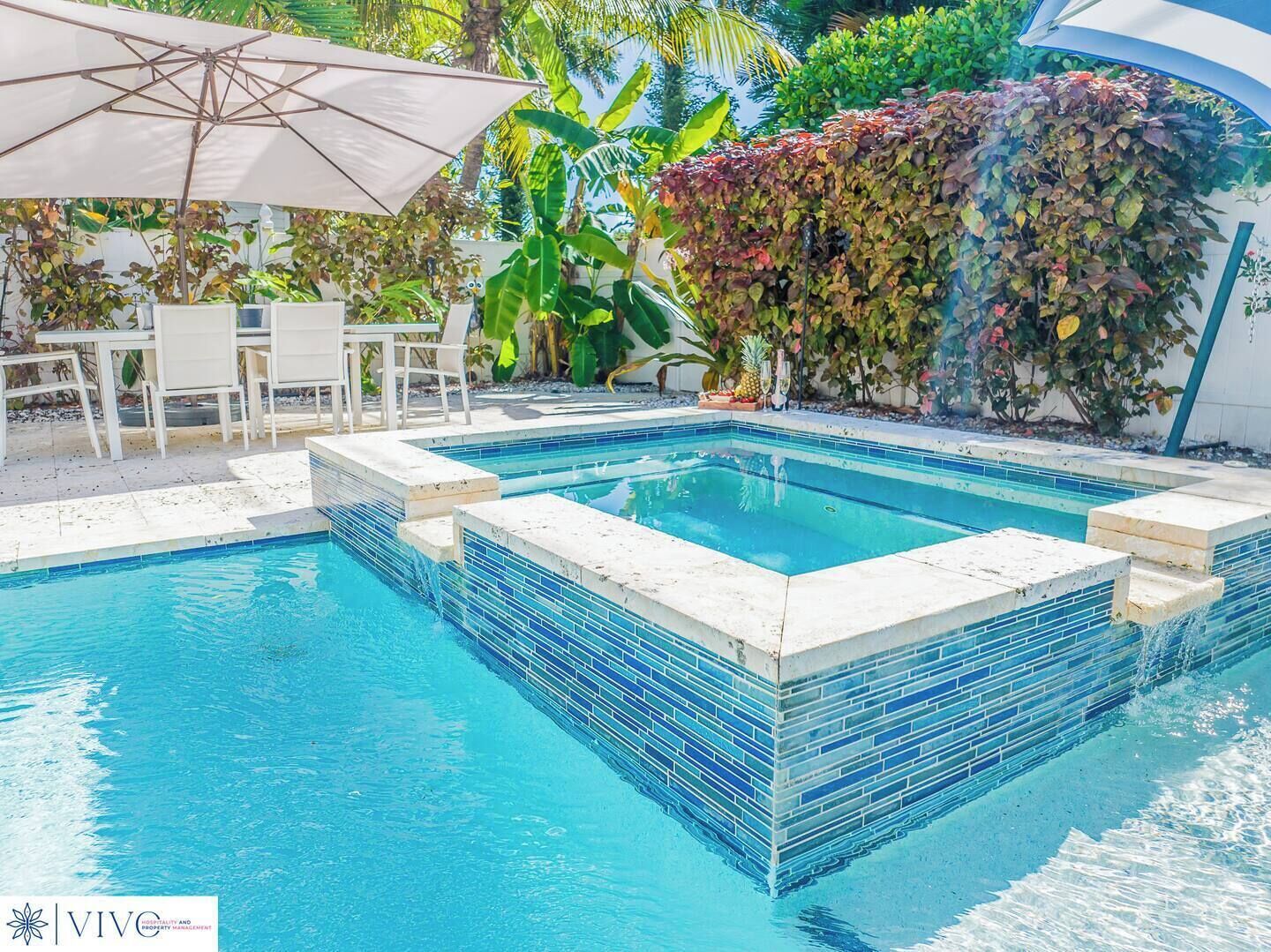 A heated pool
