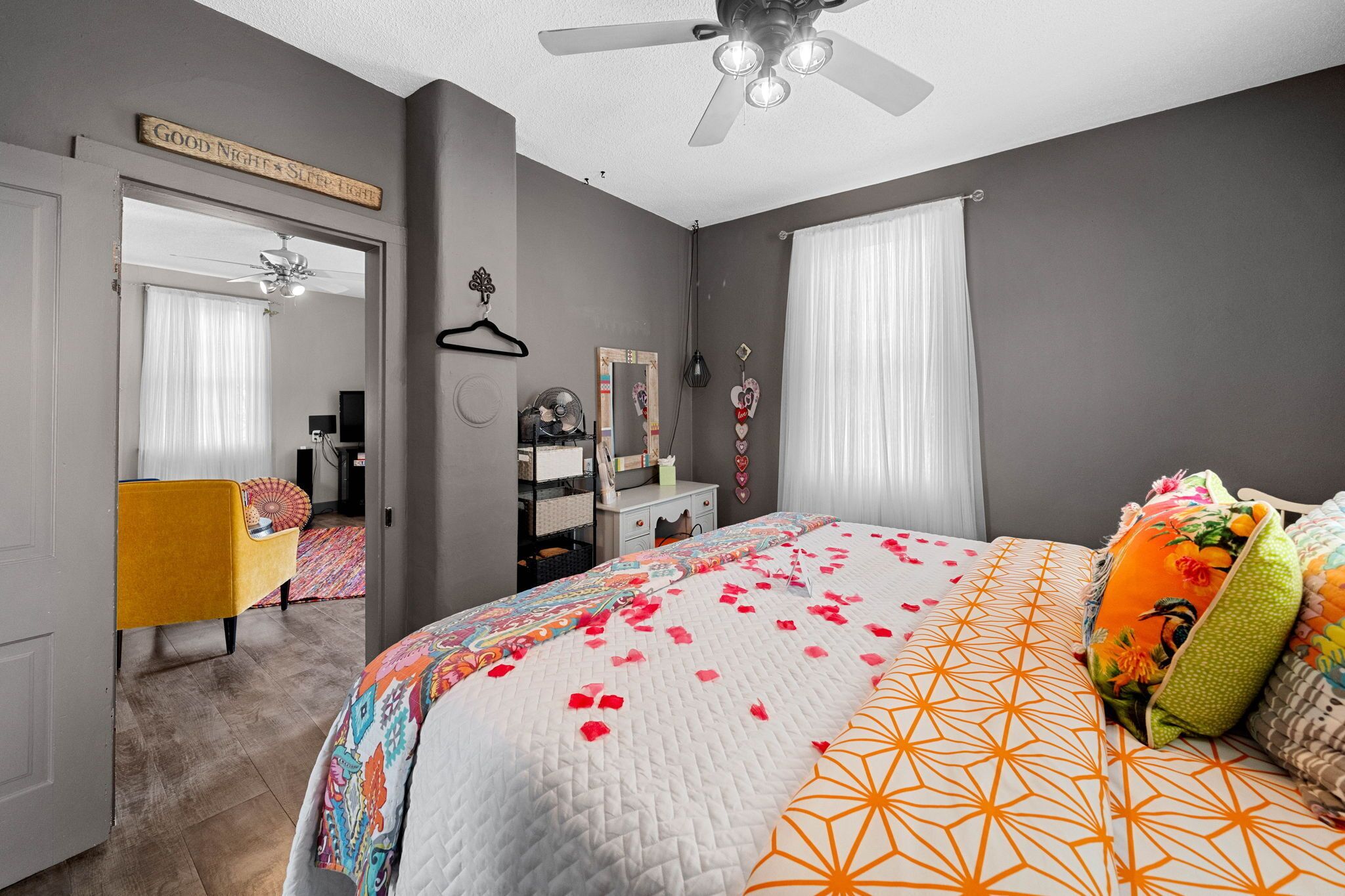 1 bedroom, iron/ironing board, travel crib, free WiFi