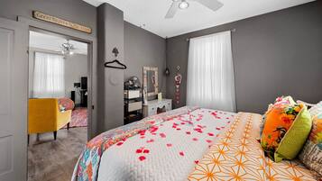 1 bedroom, iron/ironing board, travel crib, free WiFi