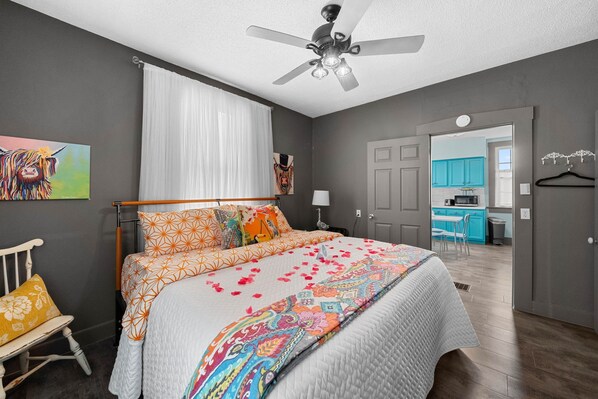 1 bedroom, iron/ironing board, travel cot, free WiFi