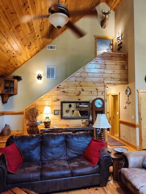 Smart TV, fireplace, video games, DVD player - 'BEARADISE CHALET' UNIQUE Secluded Retreat Estate (WHO'LD GUESS IT'S IN TOWN?) (Dahlonega)