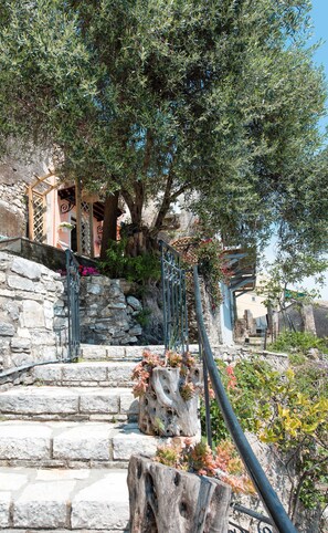 Property grounds - Nausica House: Cosy renovated cottage, stunning views of Agni Bay (49083)