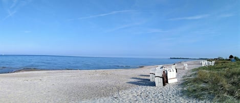 Vlak bij het strand