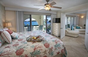 2 bedrooms, in-room safe, iron/ironing board, travel cot
