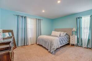 4 habitaciones, escritorio, tabla de planchar con plancha y wifi gratis 